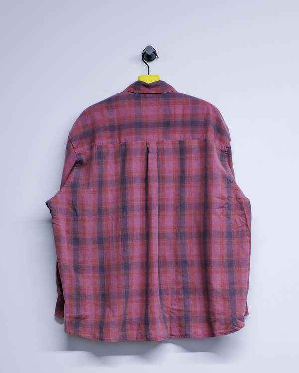 Our Legacy Idaho Flannel Check Cotton Borrowed Shirt | Garmentory