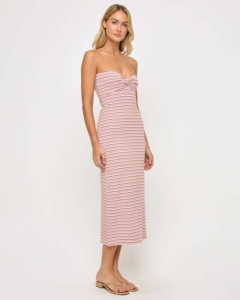 L*Space Lisette Dress - Azalea Stripe