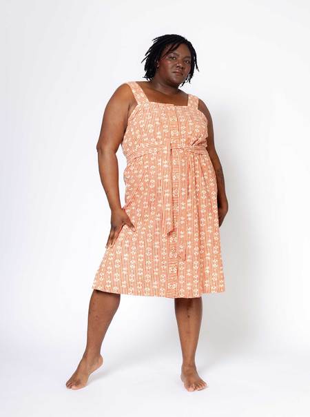 House of Dagmar Arya Mid-Length Dress - Beige | Garmentory
