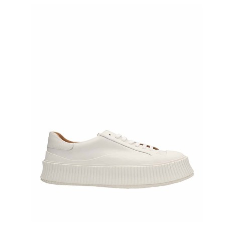 Jil Sander Suede Leather Sneakers - Off White | Garmentory