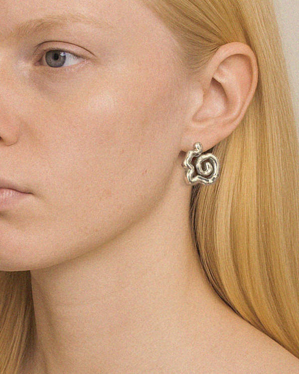 JULIE THVENOT Eterna Small Sterling Earrings