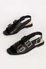 "INTENTIONALLY __________." Jiji Sandal - Black/Tan - Thumbnail 6