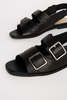 "INTENTIONALLY __________." Jiji Sandal - Black/Tan - Thumbnail 8