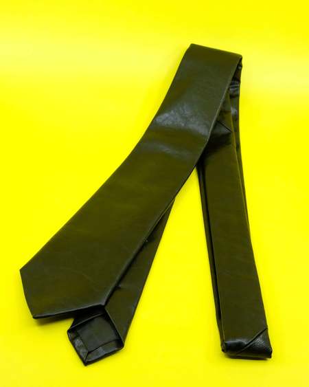 OUR LEGACY ネクタイ　Black Real Fake Leather Our Legacy Real Fake Leather Tie - Black | Garmentory