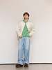 JW ANDERSON Ivory Nylon Oversized Quilted Jacket - Thumbnail 7