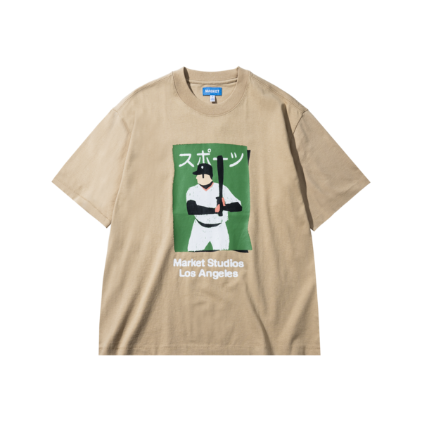 MARKET Illustrated Baseball T-Shirt MARKET Illustrated Baseball T-Shirt