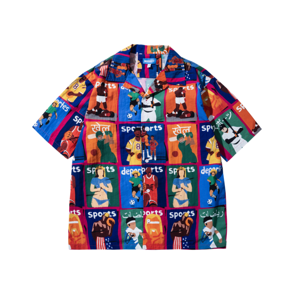 MARKET Illustrated SS Button Up Shirt - Multi