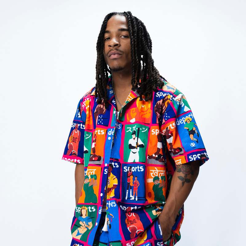 MARKET Illustrated SS Button Up Shirt - Multi