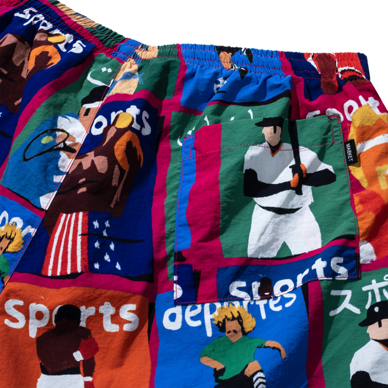 MARKET Illustrated Tech Shorts