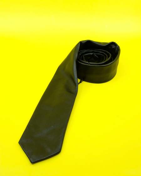 OUR LEGACY ネクタイ　Black Real Fake Leather Our Legacy Real Fake Leather Tie - Black | Garmentory