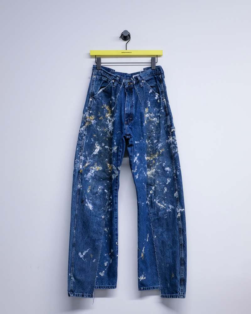 パンツ 2000's archive paint buggy denim pants 2000's archive paint buggy denim pants - メルカリ