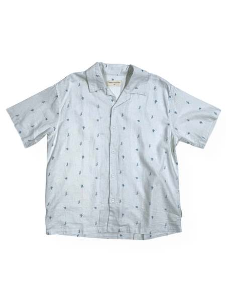 ジャケット・アウター GREI. 4poc poncho shirt 誠実 4 POCKET SHIRT PONCHO IN MIDNIGHT BLUE WASHED POPLIN