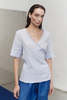 Datura Cloud Linen Wrap Top - Thumbnail 1