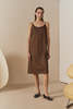 Datura Linen Midi Slip Dress - Thumbnail 2