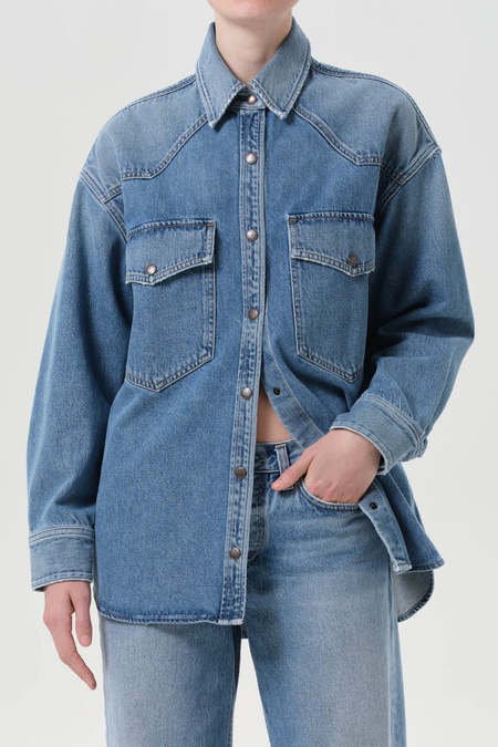 Our Legacy Slim Zip Shirt - Ripe Antracite | Garmentory