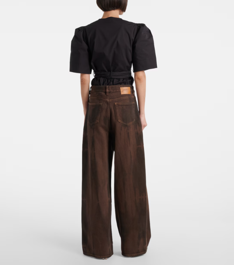 Ganni Overdyed Heavy Denim Baggy Jeans | Garmentory