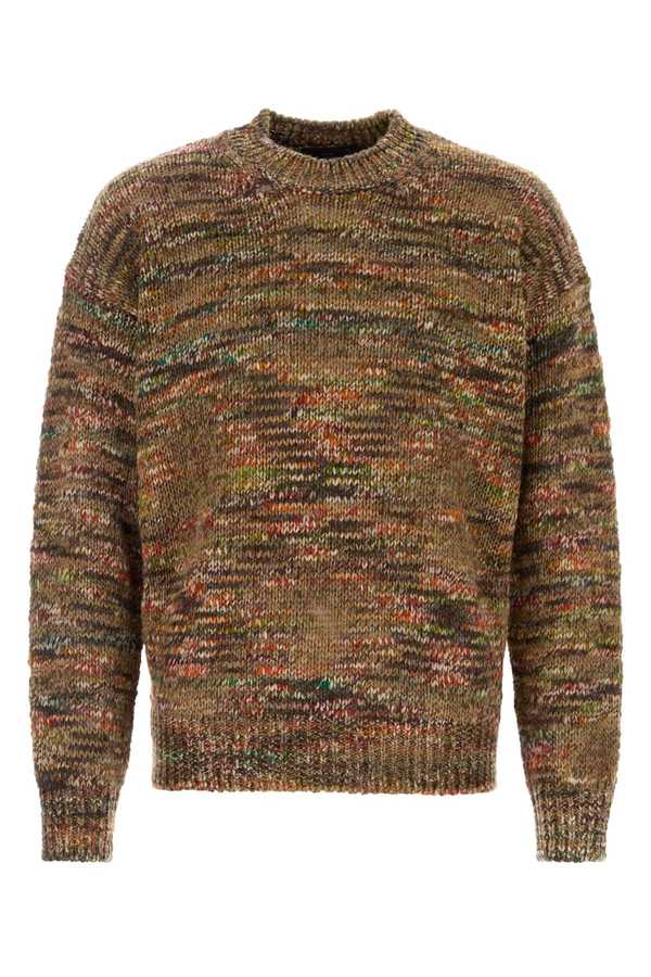 Alanui Multicolor Acetate Blend Grunge Beat Sweater - Dustmulticolor