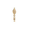 Metier Jewelry Dala Droplet Marquise Beaded Stud - Thumbnail 1