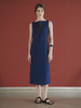 Maison De Ines Sleeveless V Dress - Blue - Thumbnail 2
