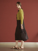 Maison De Ines Sleeveless V Dress - Brown - Thumbnail 6
