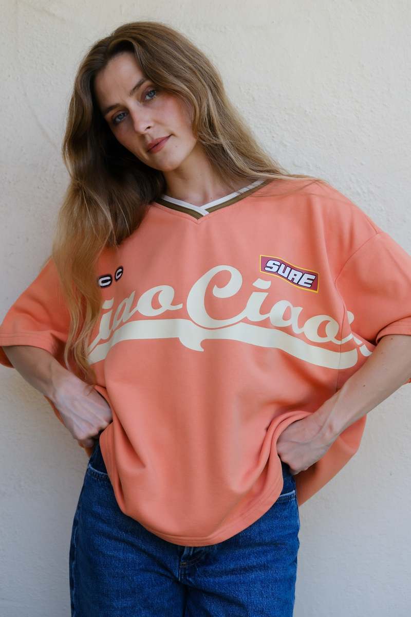 CIAO CIAO Enzo Sport Jersey - Coral | Garmentory