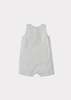 KIDS Caramel Kurrat Baby Cotton Romper - Off-White / Black Micro-Check - Thumbnail 5