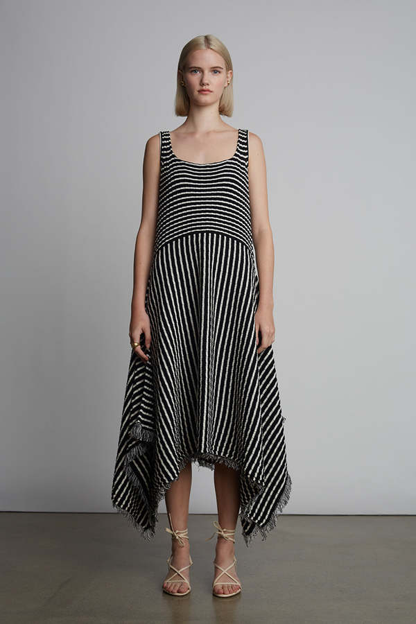 ELEVEN SIX Ramona Dress - Black/Ivory Stripe ELEVEN SIX Ramona Dress - Black/Ivory Stripe