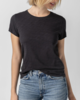 Lilla P. Short Sleeve Crewneck Top - Black - Thumbnail 1