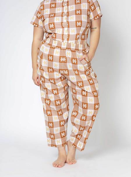 パンツ Marine Serre Viscose Blend Lunar-Pointelle Culotte Pant Marine Serre Black Viscose Blend Lunar-pointelle Culotte