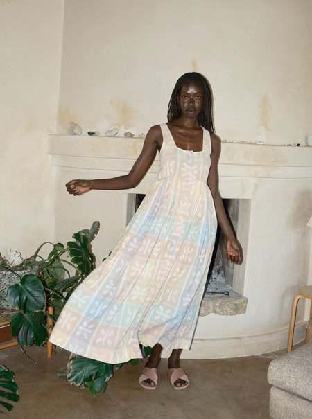 Auralee Hard Twist Wool Dobby Dress - Black | Garmentory