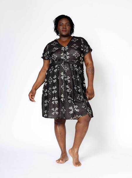 Fabiana Filippi Cotton-blend Dress With Diamond Thread Dress