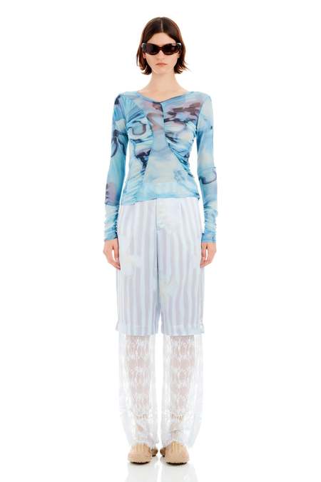 Collina Strada シルバープリーツベルト Collina Strada Pleated Belt - Silver | Garmentory