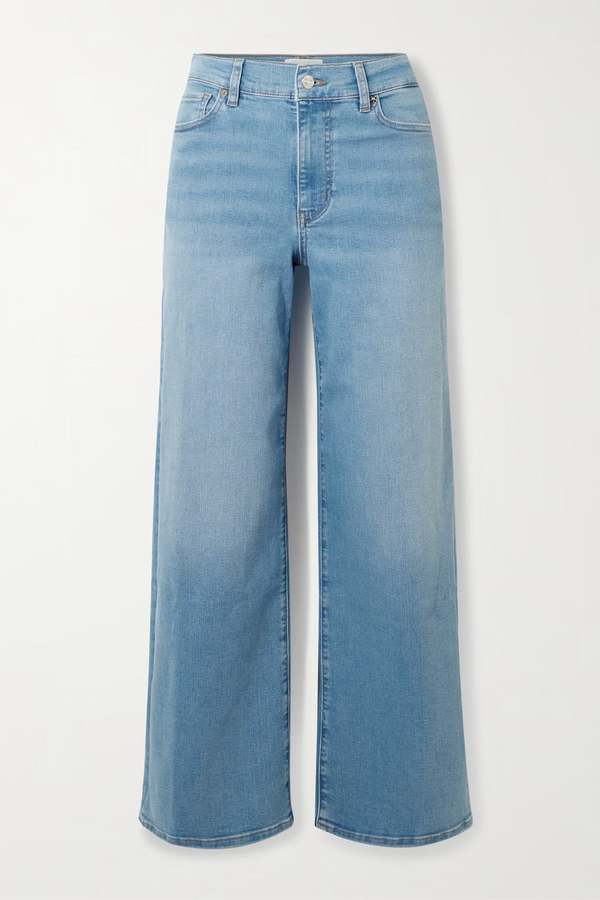 Frame Le Slim Palazzo Mid-Rise Jeans