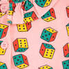 KIDS Bobo Choses Baby Dice All Over Dress - Pink - Thumbnail 4