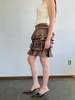 Vintage Tiered Ruffled Miniskirt - Walnut - Thumbnail 3