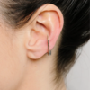 Metier Jewelry Single Long Skinny Point Huggie Earring - Thumbnail 2
