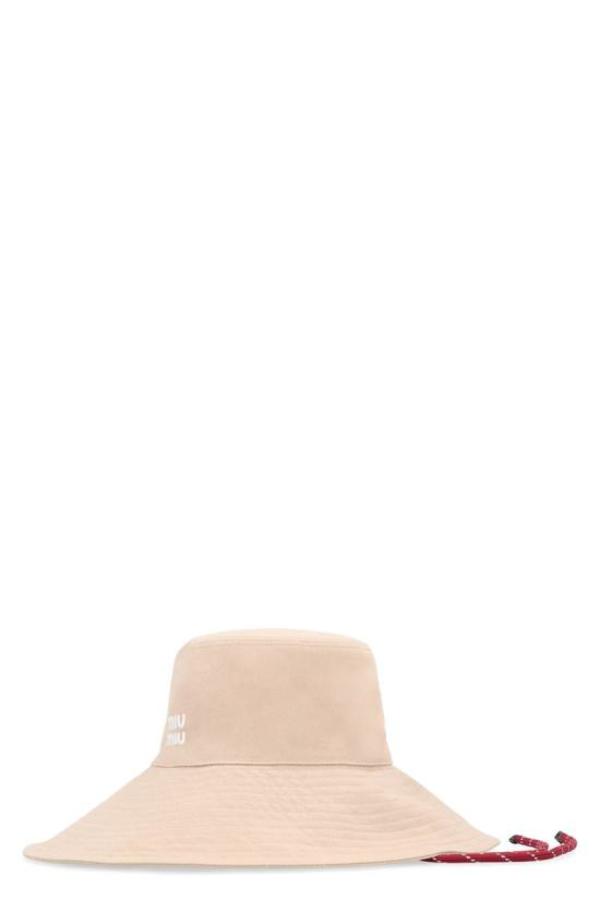 MIU MIU Bucket Hat - Beige Amaranth