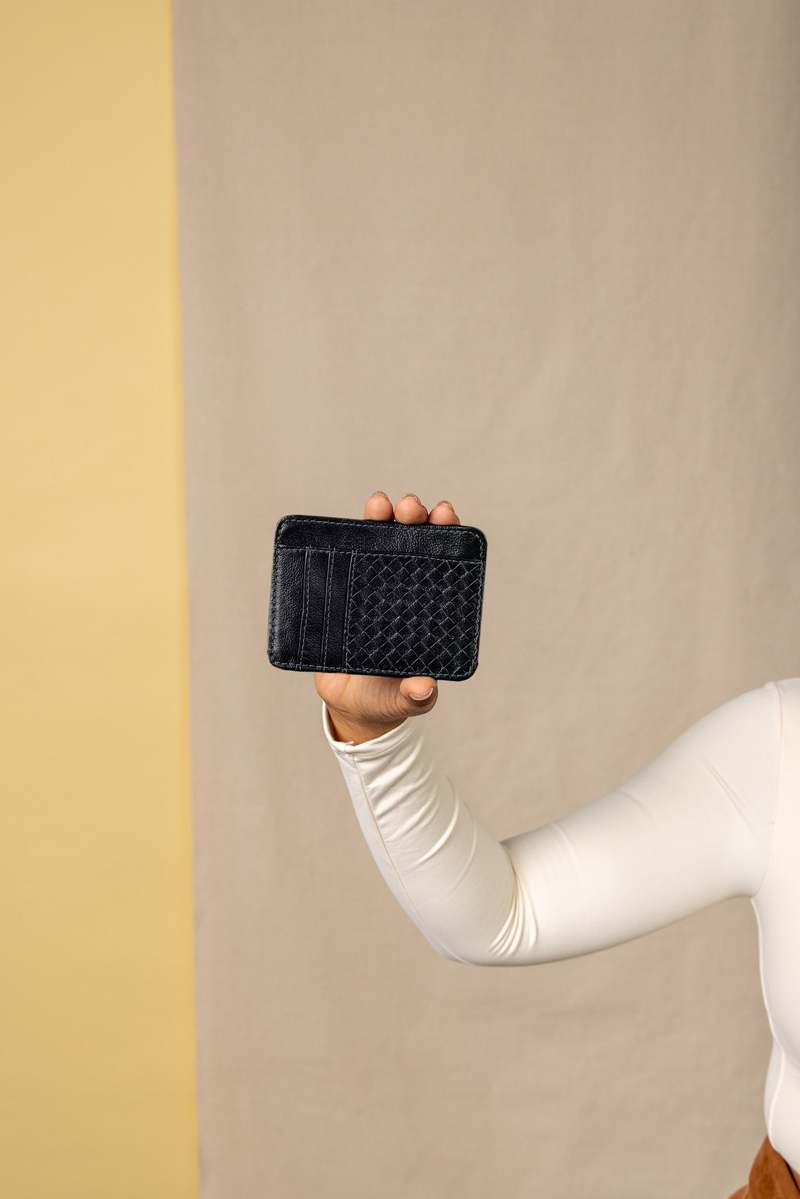 Deux Mains Slim ID Case - Black