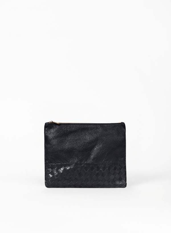 Deux Mains Woven Pouch - Cognac Deux Mains Woven Pouch - Cognac