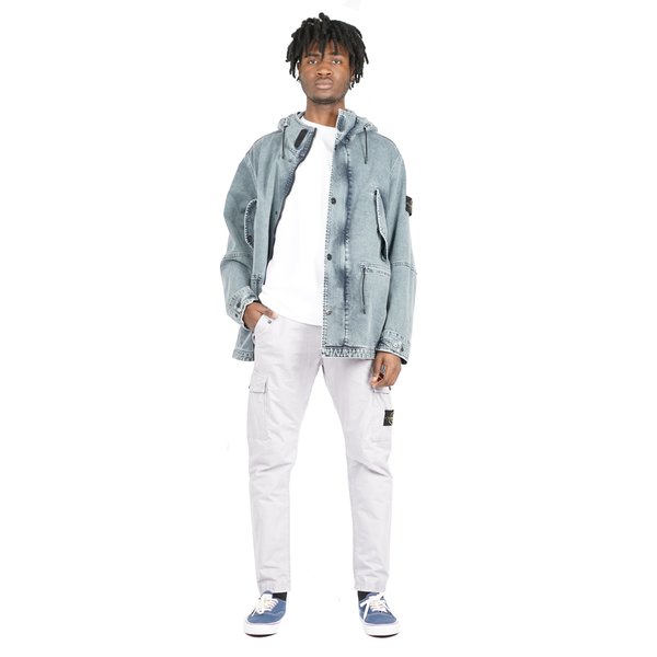 ジャケット・アウター Stone  FORM RESIN TREATED DENIM XL Stone Island FOAM RESIN TREATED DENIM - BLEACH | Garmentory