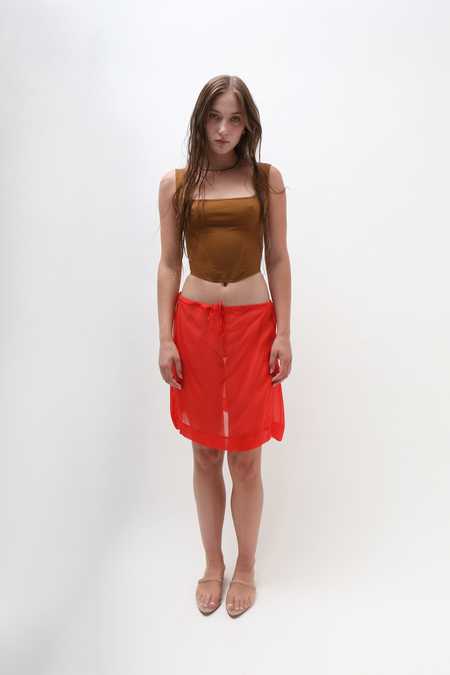 トップス palomawool CANETE TOP Paloma Wool Brown & Khaki Cañete Tank Top Paloma Wool