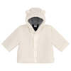 Petit Bateau Baby Teddy Hooded Coat - Cream - Thumbnail 1