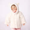 Petit Bateau Baby Teddy Hooded Coat - Cream - Thumbnail 5