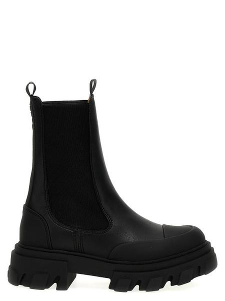 【関税＆送料込み】Ganni Black Reptile Effect Texan Boot Ganni Black Reptile Effect Texan Boot | ModeSens
