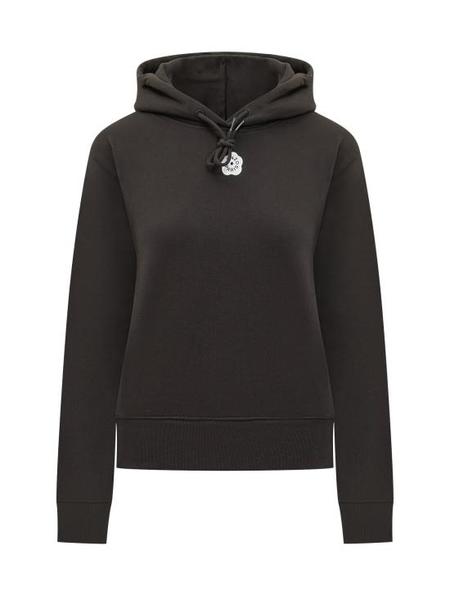 Kenzo Cotton Sweatshirt With Happy Tiger Patch - Black