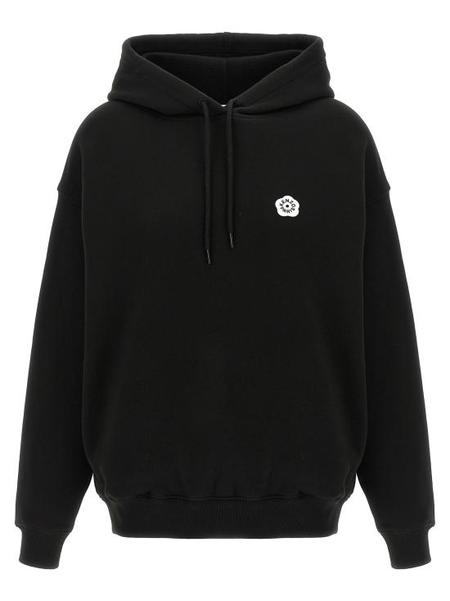Kenzo Cotton Sweatshirt With Happy Tiger Patch - Black