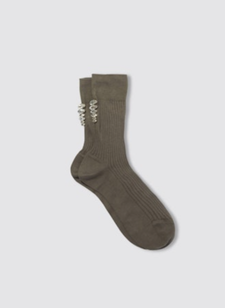 タイツ・ソックス MARIA LA ROSA Women Socks WS2179MLR096 911A GREY One Ribbed Socks by Maria La Rosa