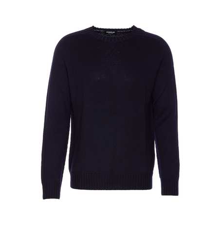 Kenzo Printed Stretch Cotton Blend Sweater - Sky Blue