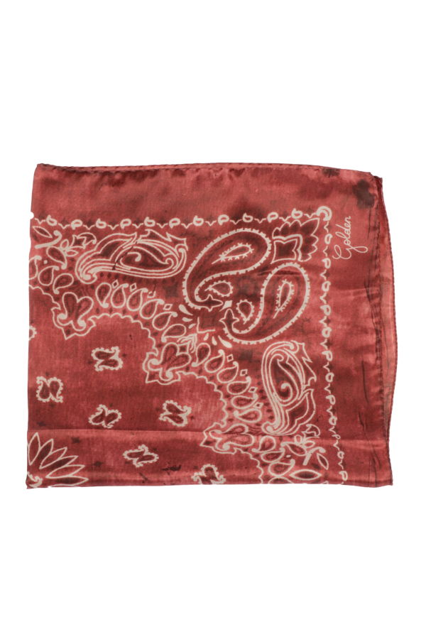 Golden Goose Printed Silk Foulard - Orange