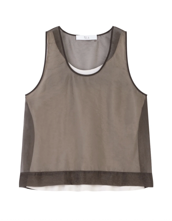 Tela Tetris Layered Top - Military